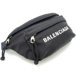 Balenciaga Wheel Belt Bag Nylon Black